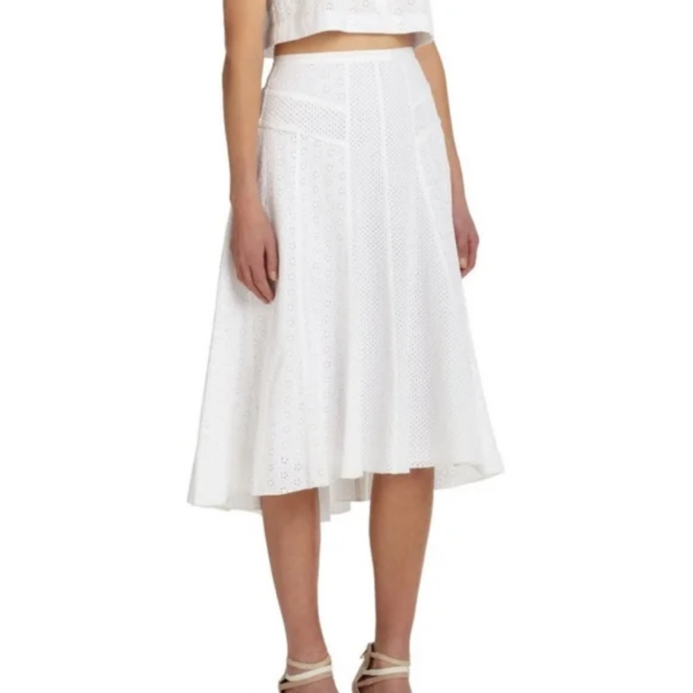 White cotton eyelet skirt by Rebecca Taylor size 4